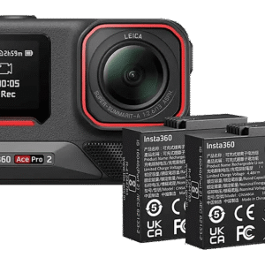 Cámara deportiva - Insta360 Ace Pro 2, 8K, 180 minutos Autonomía, Negro